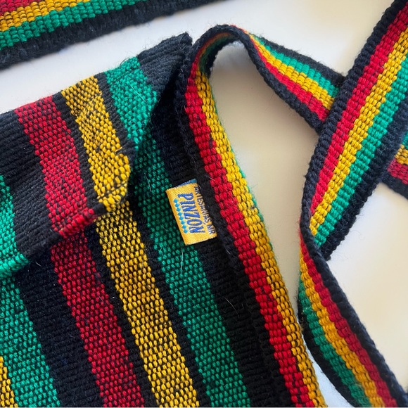 Pinzon Artesanians Messenger Crossbody Shoulder Bag Boho Hippie Rasta Rainbow - Picture 2 of 5
